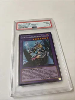 2014 Yu-Gi-Oh! Dark Magician Girl the Dragon Knight DRLG-EN004 PSA 9 - Image 2
