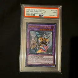 Yu-Gi-Oh! Dark Magician Girl The Dragon Knight DLCS-EN006 1st Alt Art PSA 9 - Image 1