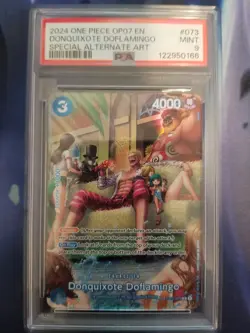 One Piece Donquixote Doflamingo Op01-073 Sp Alt Art Psa 9 - Image 1