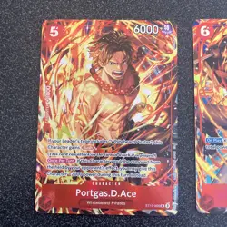 One Piece Sabo-Portgas D. Ace Illustration Box Vol. 5 Promos OP05-007 & ST15-005 - Image 2