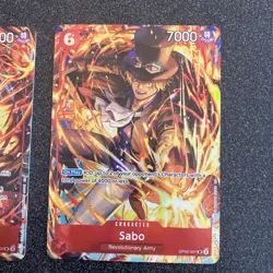 One Piece Sabo-Portgas D. Ace Illustration Box Vol. 5 Promos OP05-007 & ST15-005 - Image 3