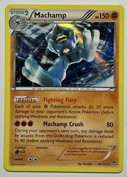 Machamp 46/111 (LP) Holo Rare XY Series: Furious Fists 2014 Pokemon Card - Image 1