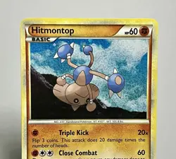 Hitmontop 5/123 (LP) Holo Rare HeartGold & SoulSilver 2010 Pokemon Card - Image 3