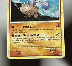 Hitmontop 5/123 (LP) Holo Rare HeartGold & SoulSilver 2010 Pokemon Card - Image 4