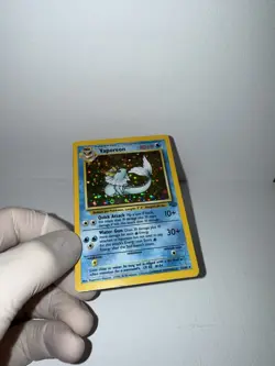 Pokemon Vaporeon Jungle Holo Rare 12/64 Unlimited English 1999 80 HP WOTC Card - Image 3