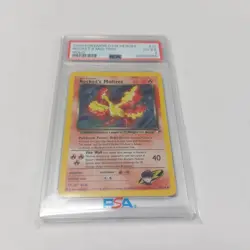 Pokemon 2000 Gym Heroes Rockets Moltres Holo Card 12/132 PSA 4 - Image 1