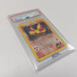 Pokemon 2000 Gym Heroes Rockets Moltres Holo Card 12/132 PSA 4 - Image 2