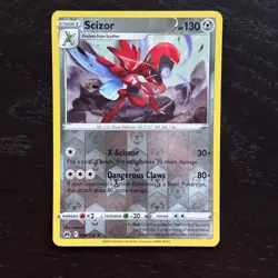 Scizor 086/159 Pokemon Crown Zenith Sword & Shield Reverse Holo Rare Card NM - Image 1