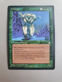 Wiitigo , MTG Ice Age (1995), Rare Green Creature NM - Image 1