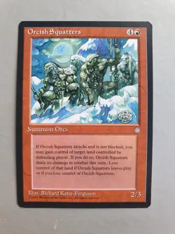 Orcish Squatters , MTG Ice Age (1995), Rare Red Creature NM - Image 1