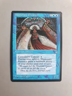 Illusionary Presence , MTG Ice Age (1995), Rare Blue Creature NM - Image 1