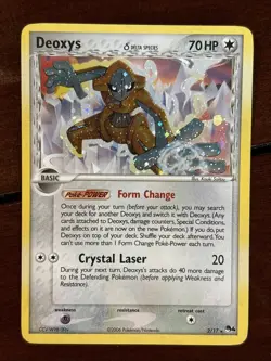 Pokemon POP Series 4 Deoxys Delta Species 2/17 Holo Rare LP - Image 1