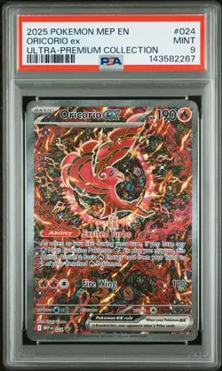 2025 Pokemon Mega Evolution Oricorio ex Ultra Premium Collection #024 (PSA 9) - Image 1