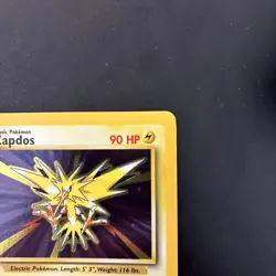 Pokemon Base set Holo Rare Zapdos #16/102 (LP-NM) - WoTC - Vintage TCG - 1999 - Image 3