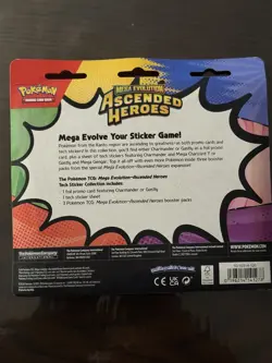 Pokemon Mega Evolution Ascended Heroes Booster Promo Sticker Sheet 3 Pack - Image 2