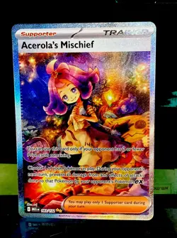2025 POKEMON MEG SPECIAL ILLUSTRATION RARE #183 ACEROLA'S MISCHIEF 🔥MUST SEE - Image 1