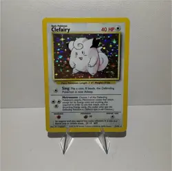 Pokemon TCG Base Set Clefairy Holo 5/102 Wizards of the Coast 1999 - Image 1