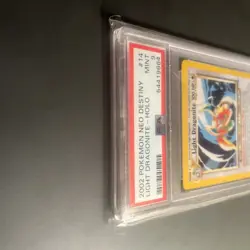 Pokemon Neo Destiny Light Dragonite Unlimited Holo #14 - PSA 9 Mint - Image 4