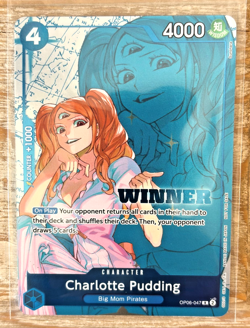 One Piece TCG Winner Pack 2025 Vol. 1 Charlotte Pudding OP06-047 NM - Image 1