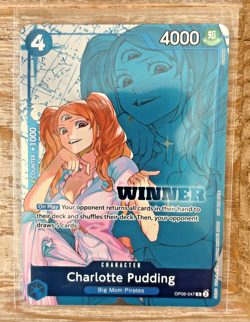 One Piece TCG Winner Pack 2025 Vol. 1 Charlotte Pudding OP06-047 NM - Image 2