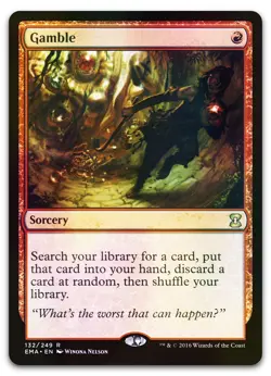 Gamble #132 (Foil) (NM) Eternal Masters EMA Magic MTG - Image 1