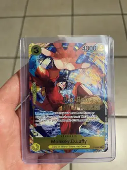 One Piece Card Game Monkey.D.Luffy Pre-Release Winner Promo P-036 NM - Image 2