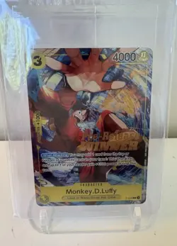 One Piece Card Game Monkey.D.Luffy Pre-Release Winner Promo P-036 NM SEALED - Image 1
