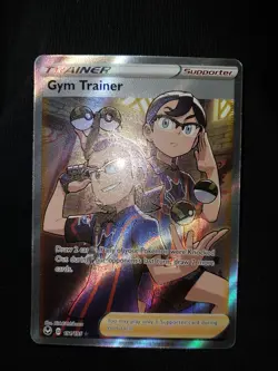 Gym Trainer 191/195 Silver Tempest Full Art Ultra Rare Holo Pokemon Card NM - Image 3