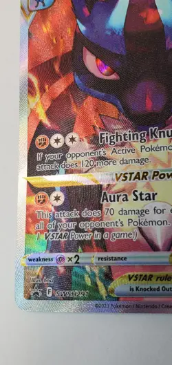 HOLOGRAPHIC FULL ART Lucario VSTAR SWSH291 SWSH Sword Shield Promo Card MINT - Image 5