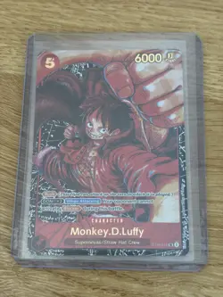 One Piece Card Game CCG TCG Monkey D Luffy ST01-012 Super Rare OP05 Alt English - Image 1
