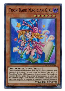 Yu-Gi-Oh Card: Toon Dark Magician Girl DUPO-EN041 Ultra Rare Unlimited! EX - Image 1