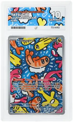 Pokemon TCG Tatsugiri Twilight Masquerade Card 186/167 Ace 10 - Image 3