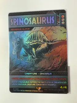 Spinosaurus - Regisaur Alpha (Rainbow Foil) Secret Lair Drop Foil - Image 1