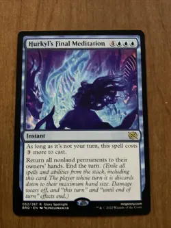 MTG Magic Hurkyl's Final Meditation Brothers War NM - Image 1