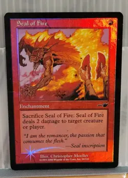Mtg SEAL OF FIRE FOIL DMG Nemesis 98/143 -Argo- - Image 1