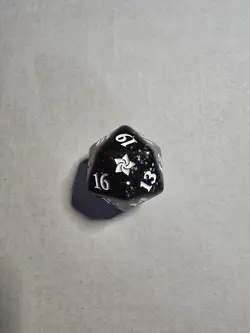 Foundations Oversized Dice D20 Glitter Spindown MTG Magic Gathering - Image 1