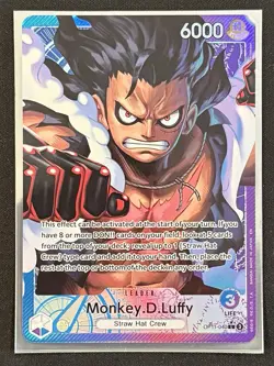 Monkey.D.Luffy (040) (Alternate Art) OP11-040 A Fist of Divine Speed Foil NM - Image 1