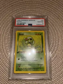Pokemon GERMAN PSA 10 RAUPY 1st EDITION base SET 45/102 GEM MINT 1999 - Image 1