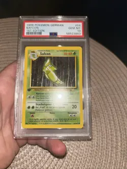 Pokemon GERMAN PSA 10 SAFCON 1st EDITION base SET 54/102 GEM MINT 1999 - Image 5