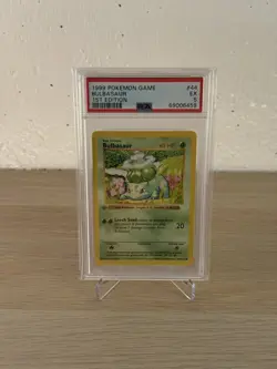 1999 Pokemon 1st edition Base Set Bulbasaur 44/102 PSA 5 - Image 1