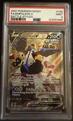 Pokemon TCG Empoleon v Alternative Art Holo Ultra Rare 146/163 Psa9 - Image 1