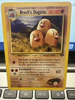 Pokemon TCG Brocks Dugtrio 22/132 Gym Challenge - Image 2