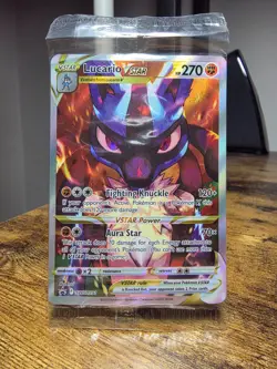 Lucario VSTAR SWSH291 Black Star Promo Crown Zenith, Sealed Pokemon TCG NM - Image 1