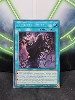 Yugioh Vampire's Desire DASA-EN008 Secret Rare 1st Edition NM - Image 1