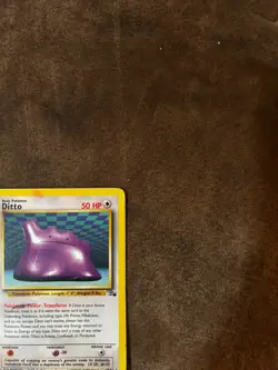 Pokemon Ditto 18/62 Fossil Set Rare Vintage 1999 MP/HP Creased Non-Holo - Image 4