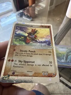 Pokemon TCG Hitmonchan EX Ruby and Sapphire Holo Ultra Rare Card 98/109 - Image 2