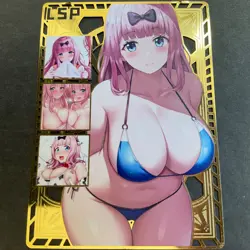 Goddess Story Gold METAL Card - Serial Number #026/200! Chika Anime *READ* - Image 1