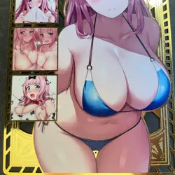 Goddess Story Gold METAL Card - Serial Number #026/200! Chika Anime *READ* - Image 3