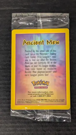 Ancient Mew SEALED 2000 Pokemon Unopened Movie Promo Card - MINT 🔥 - Image 2