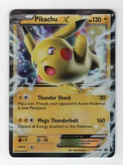 (110008) PIKACHU EX XY174 Black Star Holofoil Promo Card - Image 2